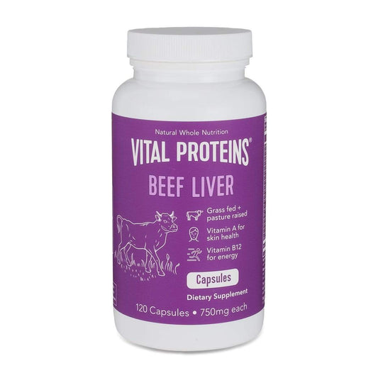 Vital Proteins Beef Liver Capsules-120 Capsules-The Feed